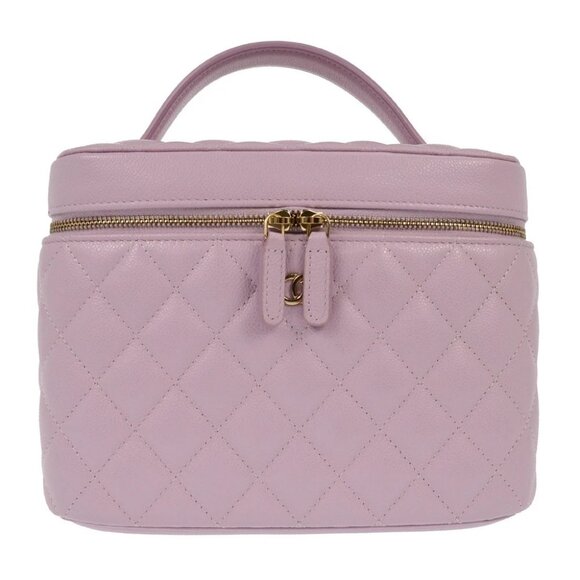 Chanel Light Purple Calfskin Vanity Handbag - Picture 1 of 9